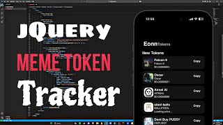 jQuery Tutorial | New Meme Token Tracker | Free PumpFun API | 2025