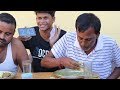 04 मिनट में मुर्गा चावल खाओ ₹100 ले जाओ chicken curry and rice eating video । chicken masala rice