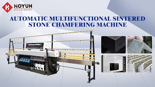 Hoyun 45 degree stone straight edge profiling chamfering machine for stone tile