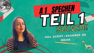 German Exam Cheat Sheet: A1 Sprechen Teil 1 | Ace like a Pro | Exam Script & Examiner Qs