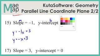 KutaSoftware: Geometry- Parallel Lines In The Coordinate Plane Part 2