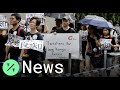 Hong Kong Teachers Rally in Support of Student Protesters