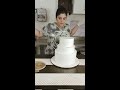 how to stack a 3 tier whipped cream cake ❤️❤️ cakes 3tiercake whippedcream