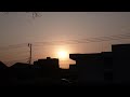 ウェザーリポート動画0406「ぼんやり夕陽」@鳥取市桜土手から　17時43分頃