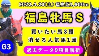 【福島牝馬ステークス2022】過去データ9項目解析!!買いたい馬3頭と消せる人気馬1頭について(競馬予想)