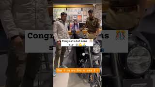 Congratulations 🎊 sir ji ❣️#subscribe #feelyourloveandinjoyyourlife #new #bike...........