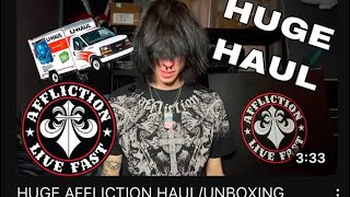 HUGE AFFLICTION HAUL/UNBOXING!!