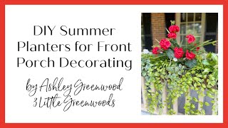 DIY Summer Planter Ideas with Faux Flowers