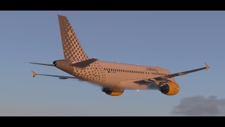 Spectacular Approach into Valencia | Vueling A319