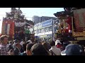 川越祭り２０１４　１９日　曳っかわせ　連雀交差点　２台の山車　2014.10.19 kawagoe festival