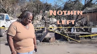 Altadena Homes Devoured  In Fire . Up Close Footage of Burnt Homes I