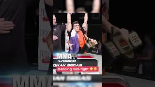 dancing made him knockout in mma fight #shorts