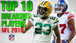 TOP 10 BREAKOUT PLAYERS OF THE 2019 NFL SEASON