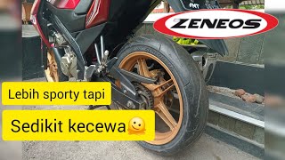 Ganti ban vixion pakai Zeneos Zn62