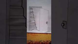 the Door musion -magic perspective with pencil - trick art drawing||vikas drawing tutorial