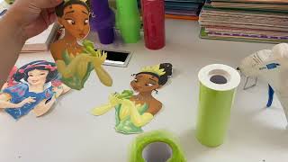 Princess and the frog Diy centerpieces tiana centros de mesa