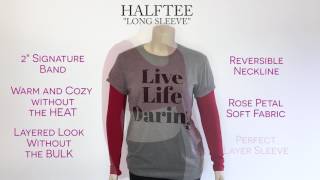 Halftee Layering shirt for modest women great crop top