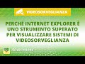 Perché Internet Explorer è uno strumento superato per visualizzare sistemi di videosorveglianza