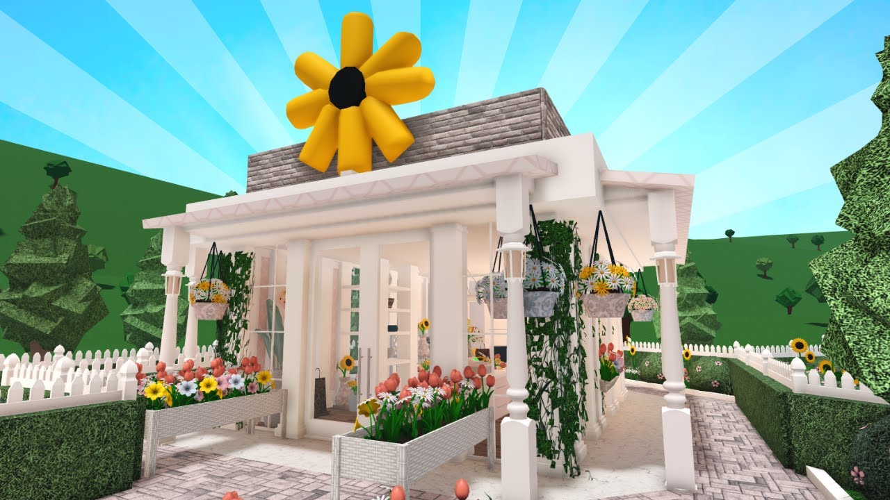 Building A FLOWER SHOP In Bloxburg! - YouTube