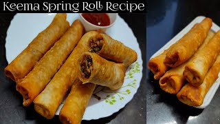 Keema Spring Rolls \\ Keema Roll Recipe \\ Ramadan Special