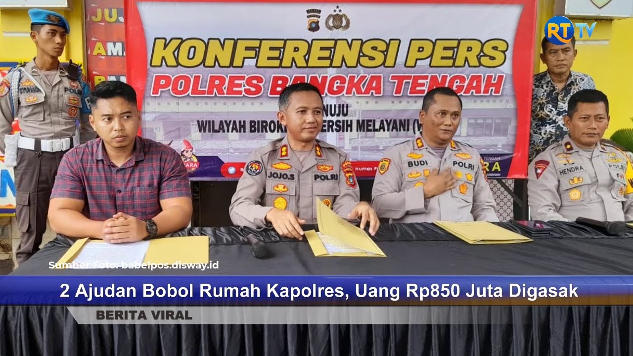 2 Ajudan Bobol Rumah Kapolres, Uang Rp850 Juta Digasak - YouTube