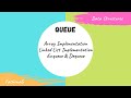 Queue | Enqueue-Dequeue | Array & Linked List Implementation | Data Structure | FathimaG | Eng Sub