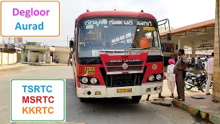 Degloor - Aurad Journey in Unique KKRTC ( NEKRTC ) Bus | Maharashtra to Karnataka