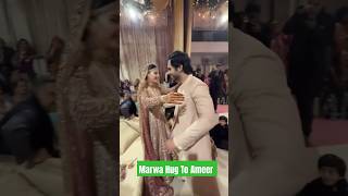 Mawra Hug to Ameer #wedding