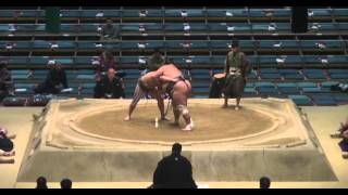 Karatsuumi vs Ugonoumi Day 4 Sumo Haru Basho March 2014