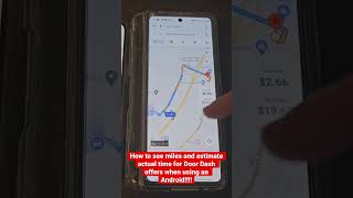 Use this powerful tip to always know exact miles and time a #DoorDash order will take using Android!