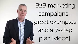 B2B marketing campaigns - great examples and a 7-step plan [video]