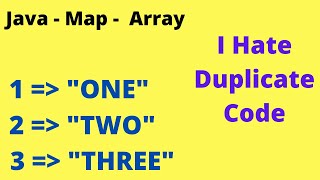 Java Map Array | Switch Numbers To Words -Avoid Code Duplication Please Good Developer| InterviewDOT
