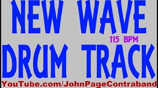 New Wave Drum Backing Track 115 bpm Beat FREE