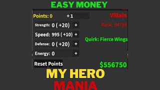 FASTEST WAY TO GET MONEY In My Hero Mania - Roblox