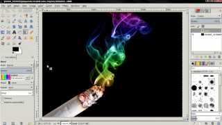 How To Color Smoke - GIMP 2.8 Tutorial
