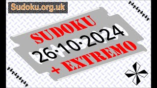 Sudoku + Extremo,   Oct. 26, 2024