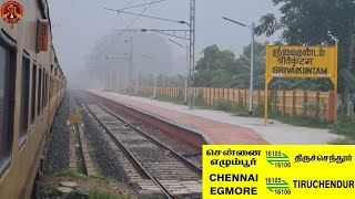 FOG Vs TRAIN | CHENDUR EXPRESS - செந்தூர் விரைவு | TIRUNELVELI- NAZARETH | திருநெல்வேலி- நாசரேத்