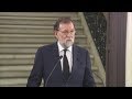 Rajoy llamó a la unidad en España para enfrentar al terrorismo