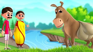 முட்டாள் கழுதை வாலி - Foolish Donkey's Way Story | 3D Animated Tamil Moral Stories | JOJO TV Tamil