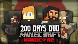 We Spent 200 Days in a Zombie Apocalypse in Minecraft | Duo Edition