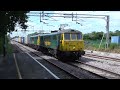 freightliner class86 86609 u0026 86614 rush a southbound service through acton bridge 29 july 2015