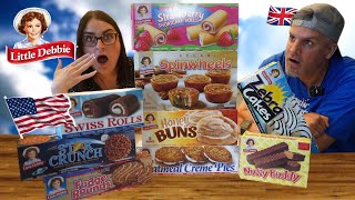 Brits Try [LITTLE DEBBIE] Treats For The First Time! *OMG!!!*