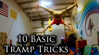 10 Basic Tramp Tricks | Trampoline Tricking Training