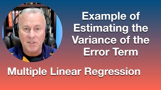 Estimation of the Variance of the Model Error Term