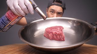 Cooking A Steak With A Blowtorch