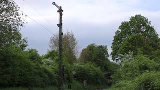 110 469 mit TRI Fußballsonderzug am Einfahrsignal Horn-Bad Meinberg