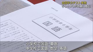 全国学力テスト始まる小学校は国語と算数、中学校は国語、数学、英語のテストを実施