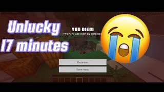 Unlucky 17 minutes of Minecraft|Creepy Pasta #6