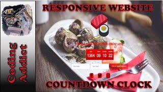 Responsive Website HTML5/CSS3/BOOTSTRAP/JQUERY 5 - Adding Countdown Clock