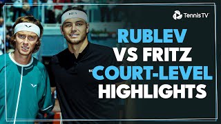 Andrey Rublev vs Taylor Fritz Court-Level Highlights | Madrid 2024